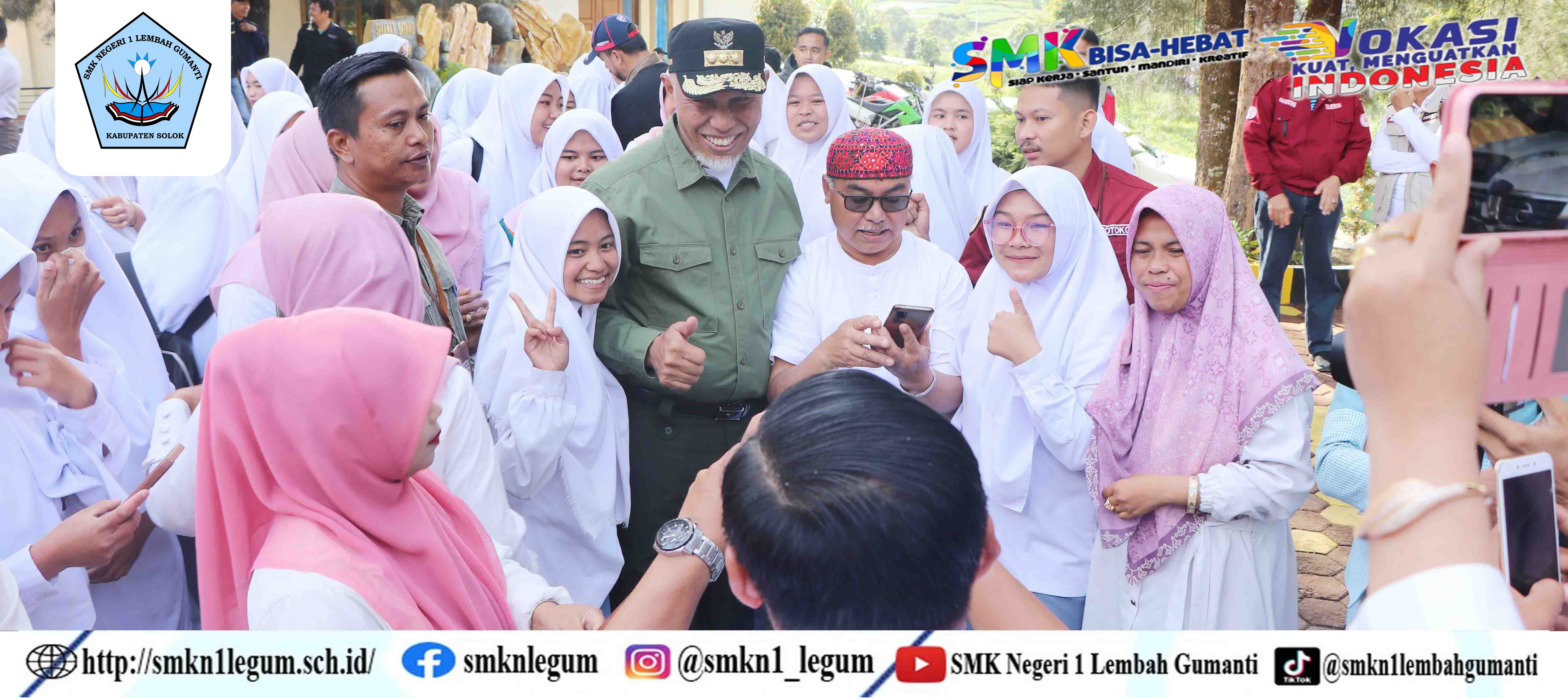 Kunjungan Gubernur Sumatera Barat Ke SMKN 1 Lembah Gumanti