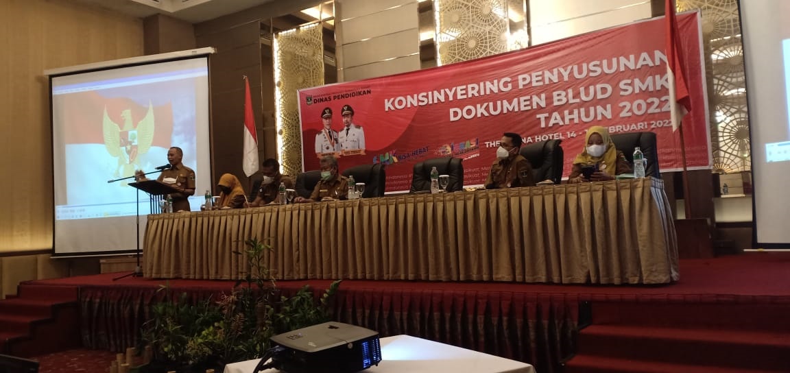 Konsinyering penyusunan dokumen BLUD SMK tahun 2022 The Axana hotel 14,15 februari 2022